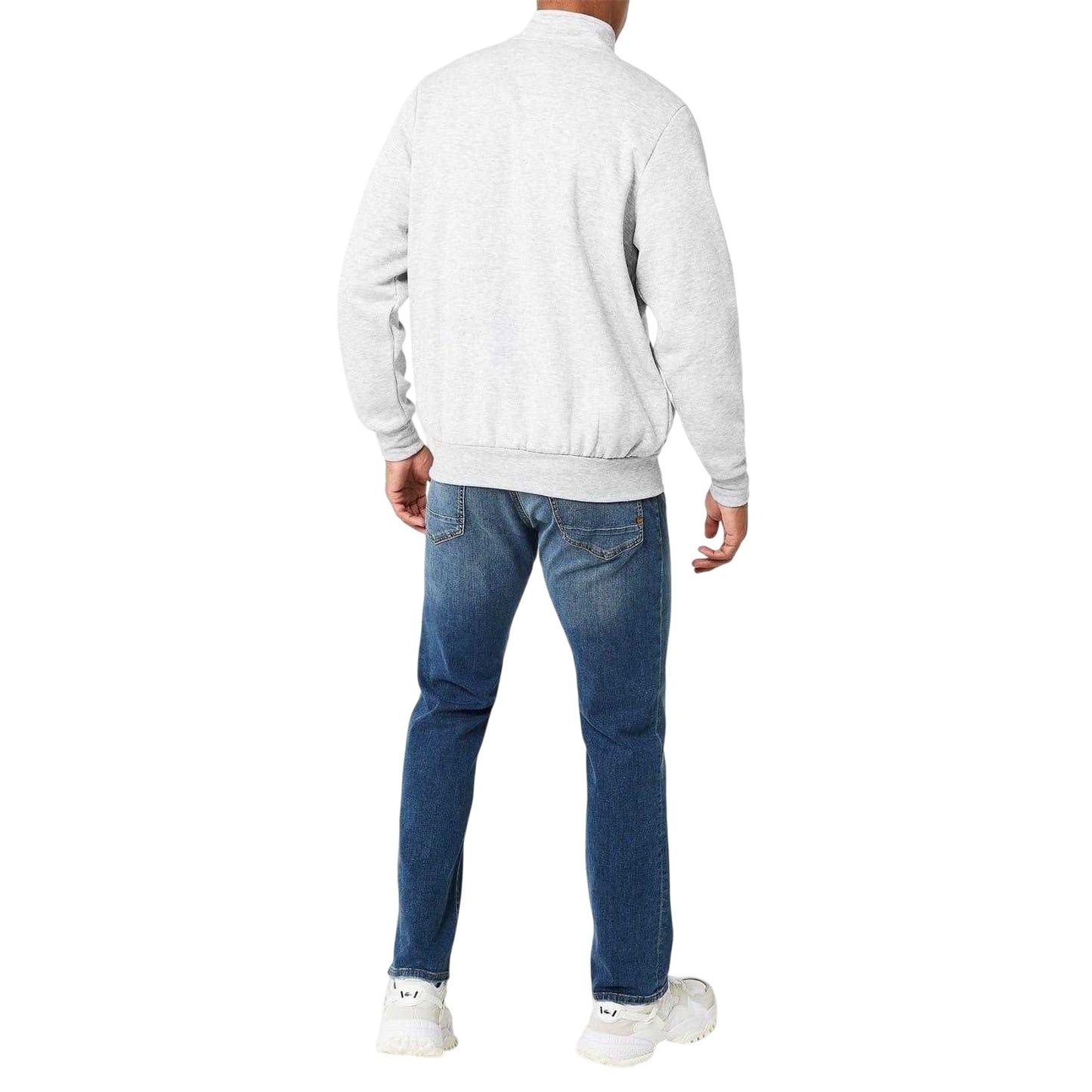 Grey Marl - Lifestyle - Slazenger Mens Logo Polycotton Full Zip Jacket