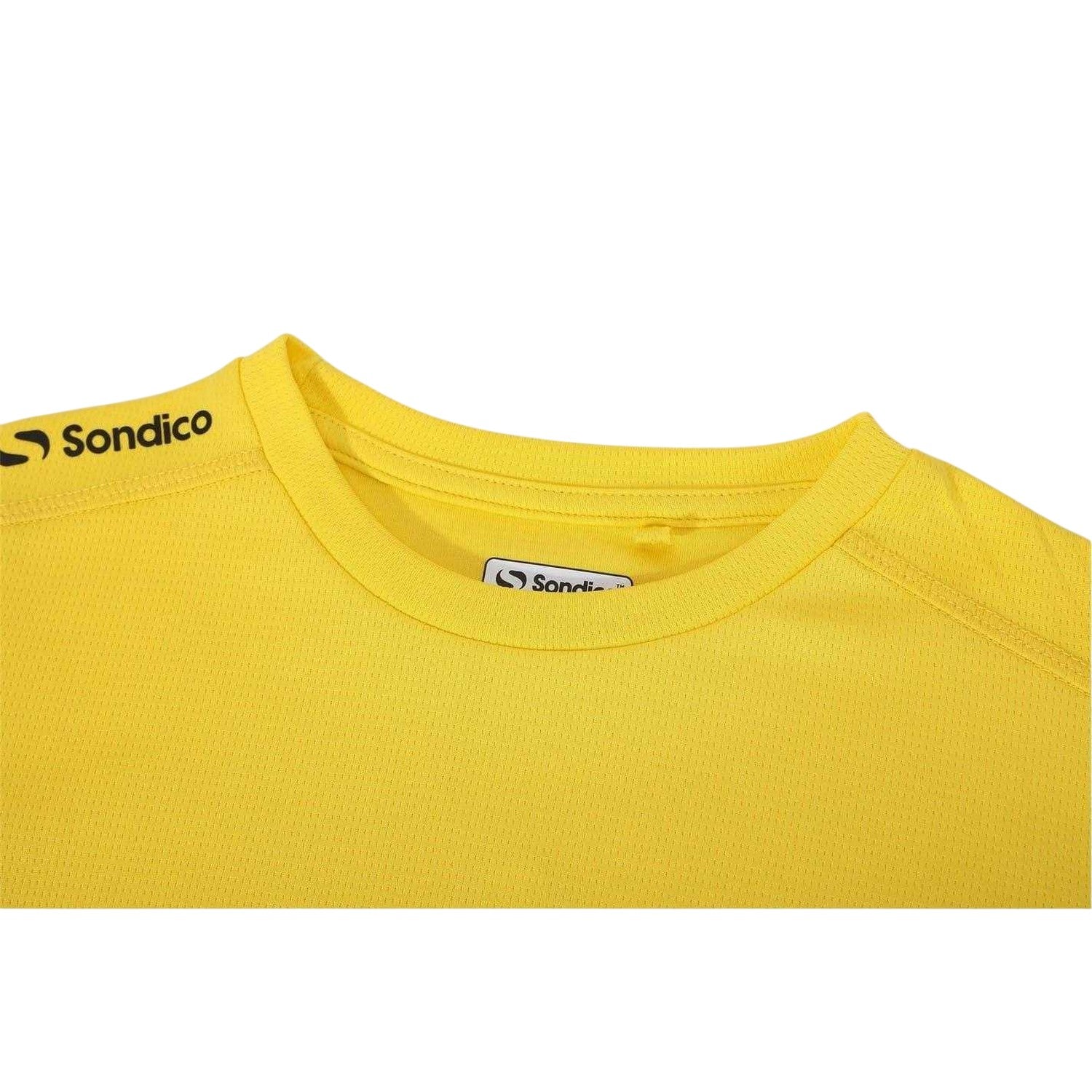 Yellow - Side - Sondico Childrens-Kids Core Long-Sleeved Goalkeeper Jersey