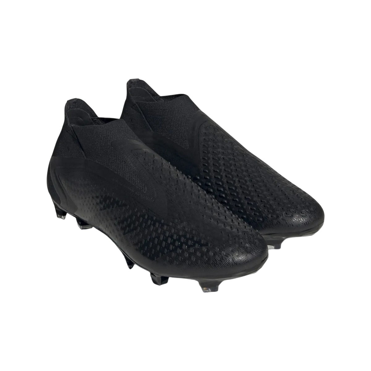 Black-White - Front - Adidas Mens Predator Accuracy+ Firm Ground Football Boots