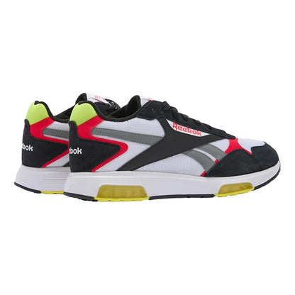 White-Black - Back - Reebok Childrens-Kids Glide DMX Suede Trainers