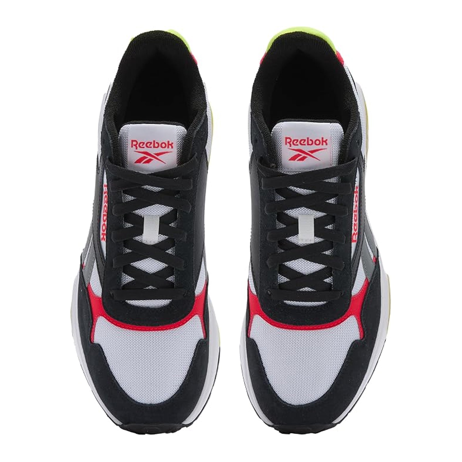 White-Black - Lifestyle - Reebok Childrens-Kids Glide DMX Suede Trainers