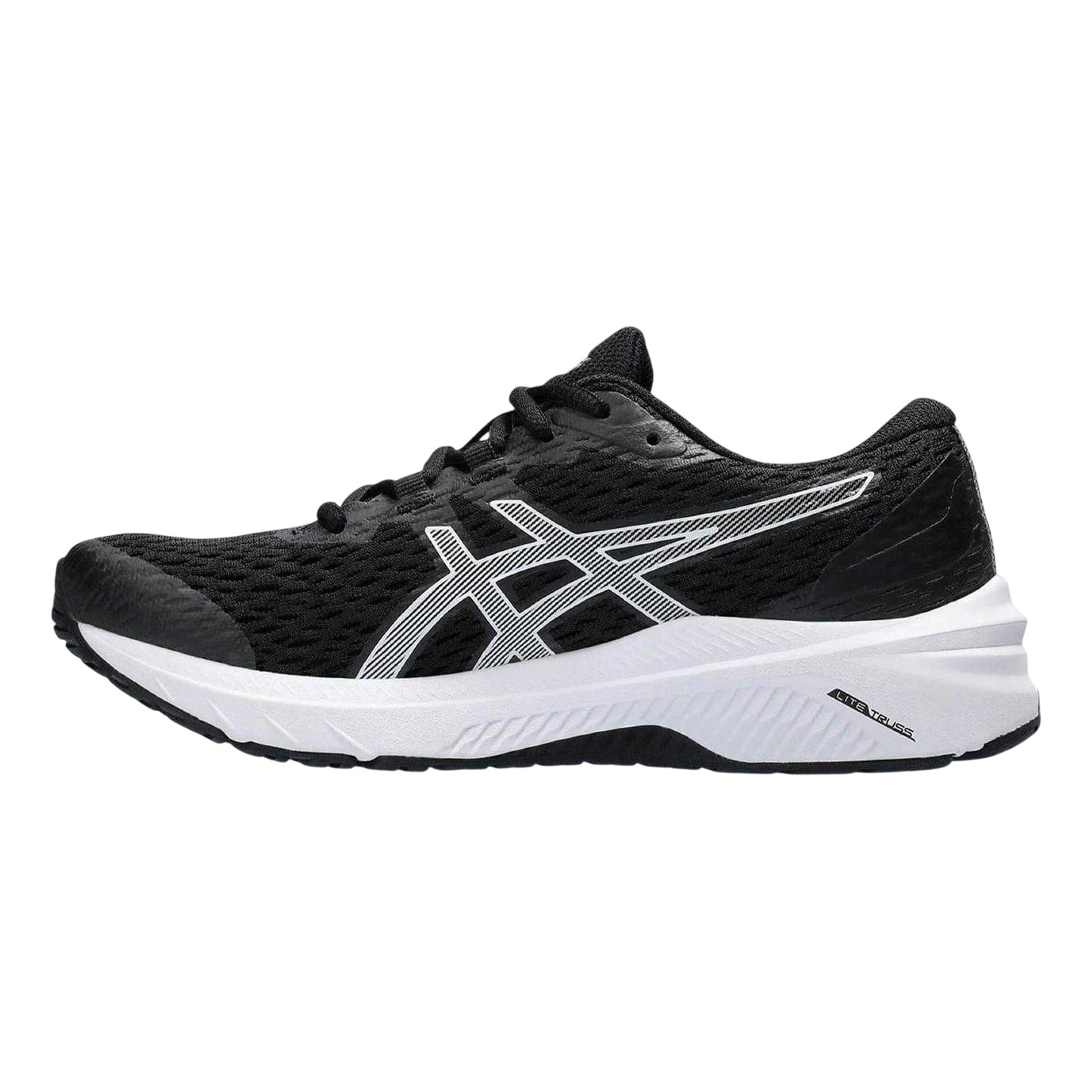 Black-White - Side - Asics Womens-Ladies Gel Phoenix 12 Running Shoes