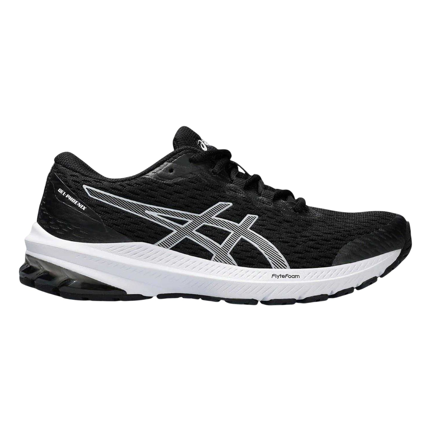Black-White - Lifestyle - Asics Womens-Ladies Gel Phoenix 12 Running Shoes