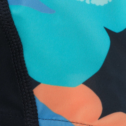 Navy - Side - Speedo Boys Digital Panel Swim Shorts