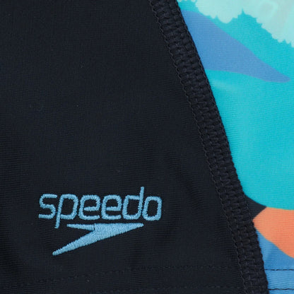Navy - Lifestyle - Speedo Boys Digital Panel Swim Shorts
