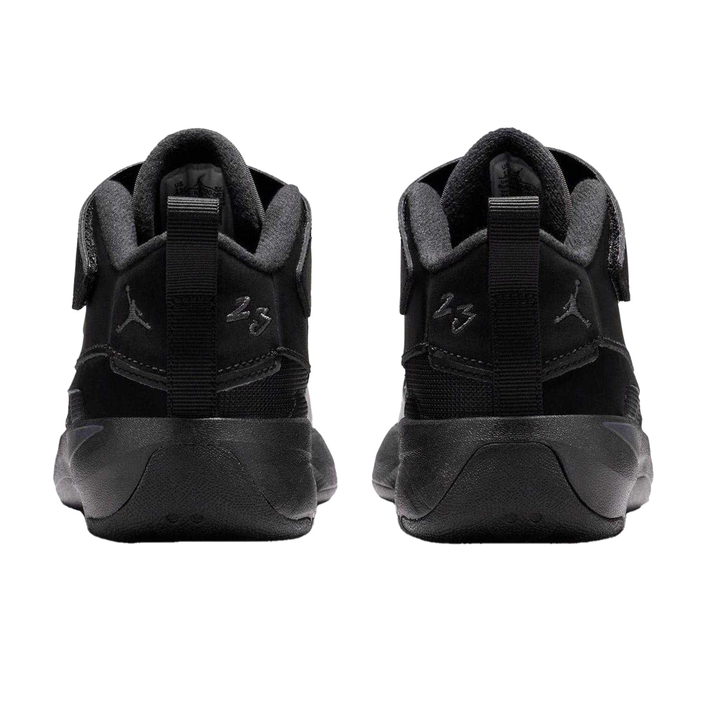 Triple Black - Back - Air Childrens-Kids Max Aura 7 Basketball Shoes