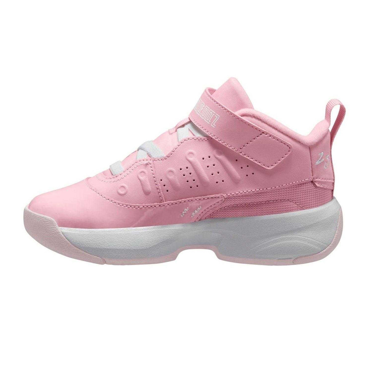 Soft Pink - Back - Nike Childrens-Kids Air Jordan Max Aura 7 Basketball Shoes