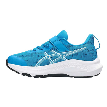 Aegean Blue-Twilight - Side - Asics Childrens-Kids GT-1000 14 Shoes