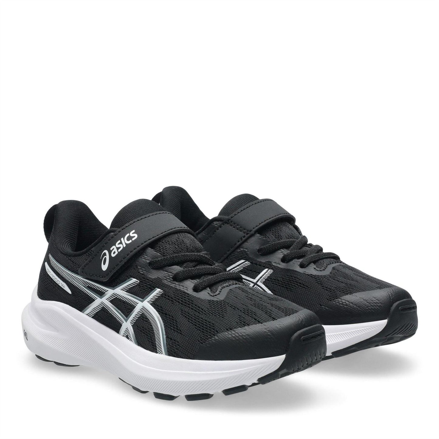 Black-Steel Grey - Lifestyle - Asics Childrens-Kids GT-1000 14 Shoes