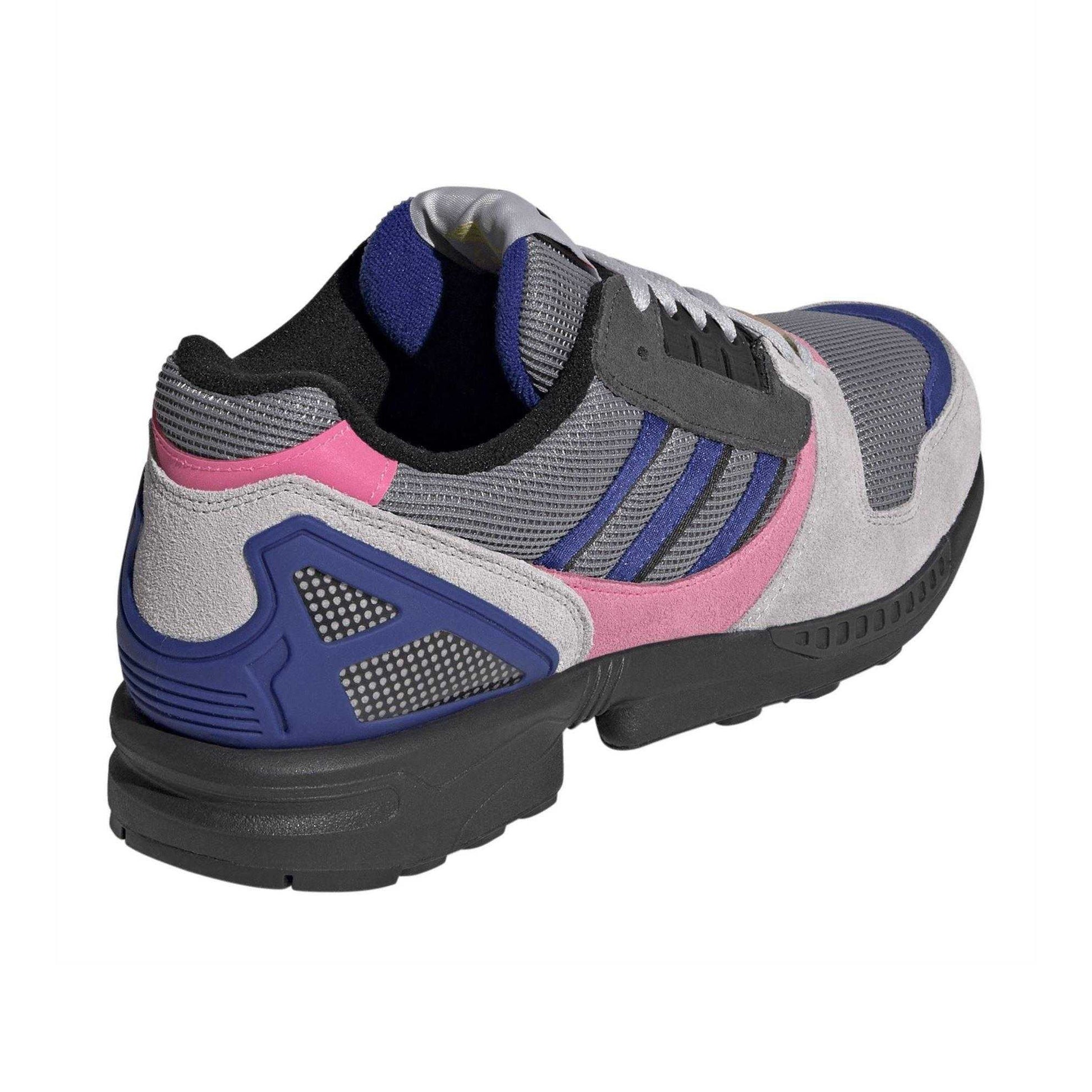Grey-Blue - Back - Adidas Mens ZX 8000 Mesh Trainers
