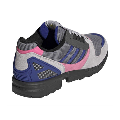 Grey-Blue - Back - Adidas Mens ZX 8000 Mesh Trainers