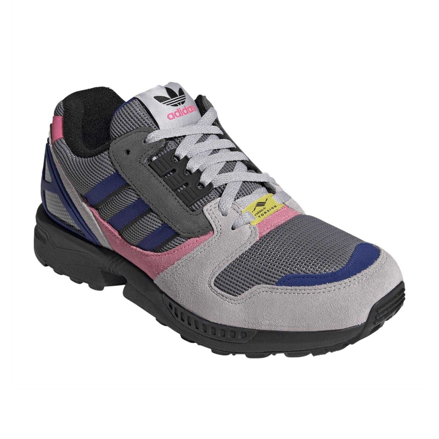 Grey-Blue - Pack Shot - Adidas Mens ZX 8000 Mesh Trainers