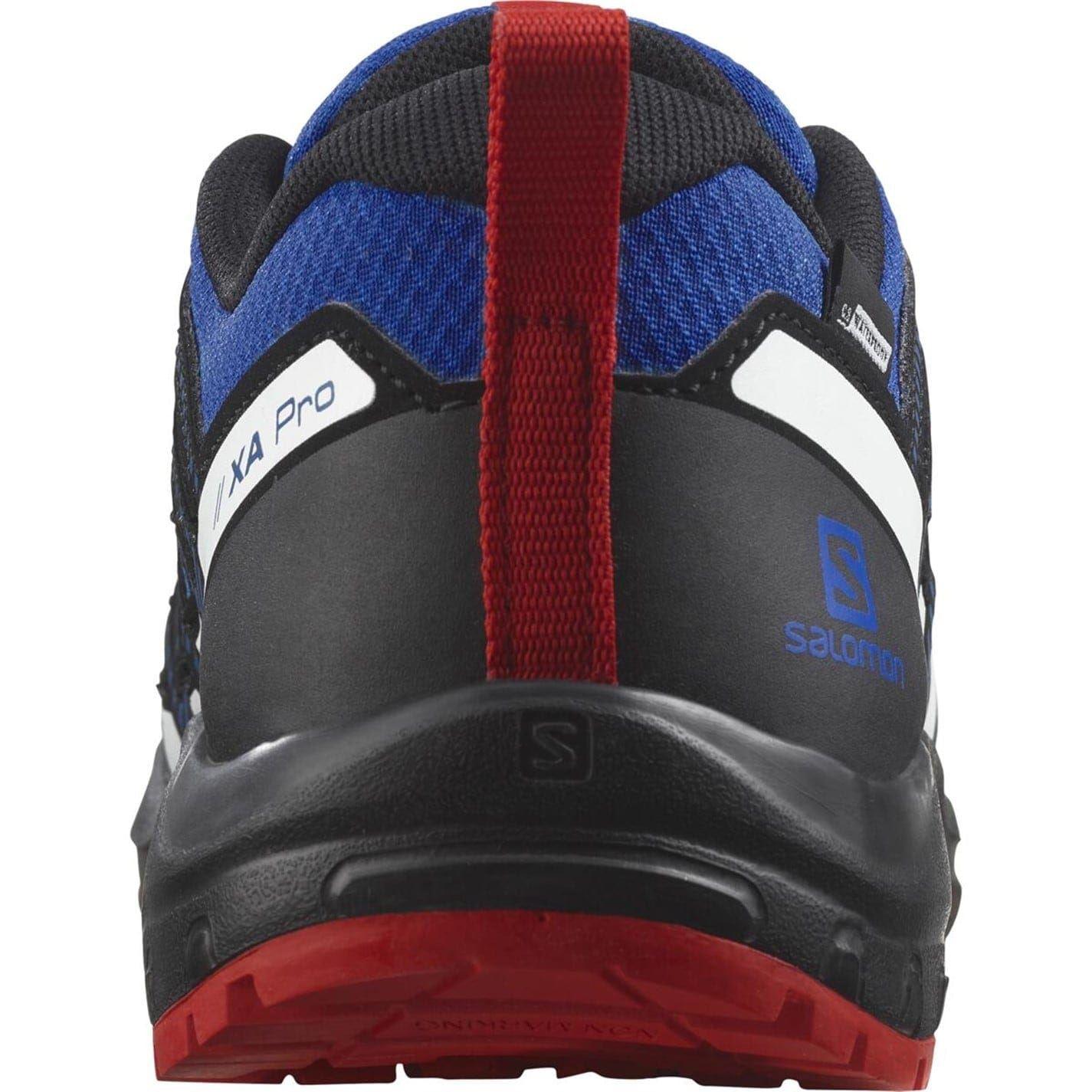 Lapis Blue-Black - Back - Salomon Childrens-Kids XA Pro V8 Shoes
