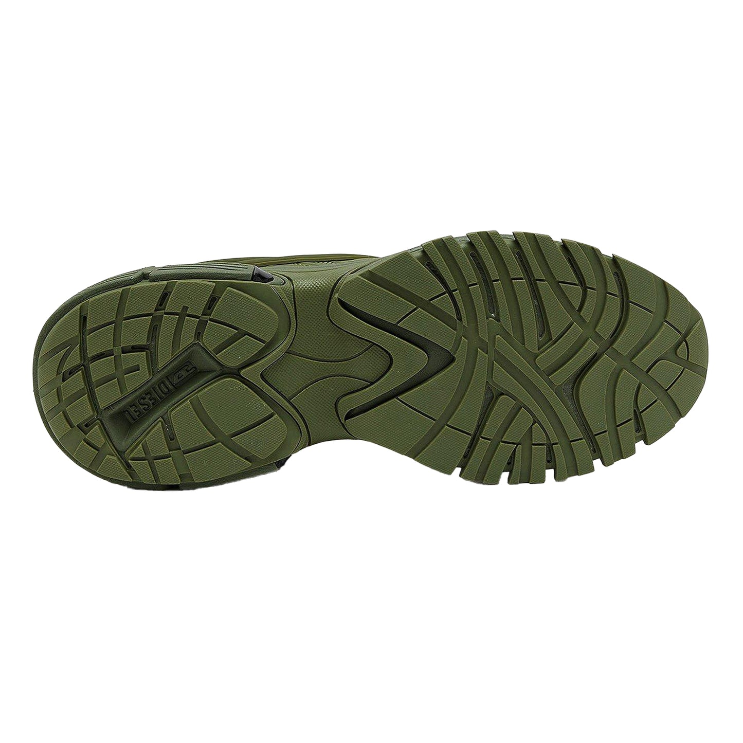 Lilypad Green - Side - Diesel Mens S-Serendipity Pro-X1 Athletic Mesh Chunky Sole Trainers