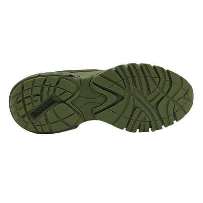 Lilypad Green - Side - Diesel Mens S-Serendipity Pro-X1 Athletic Mesh Chunky Sole Trainers