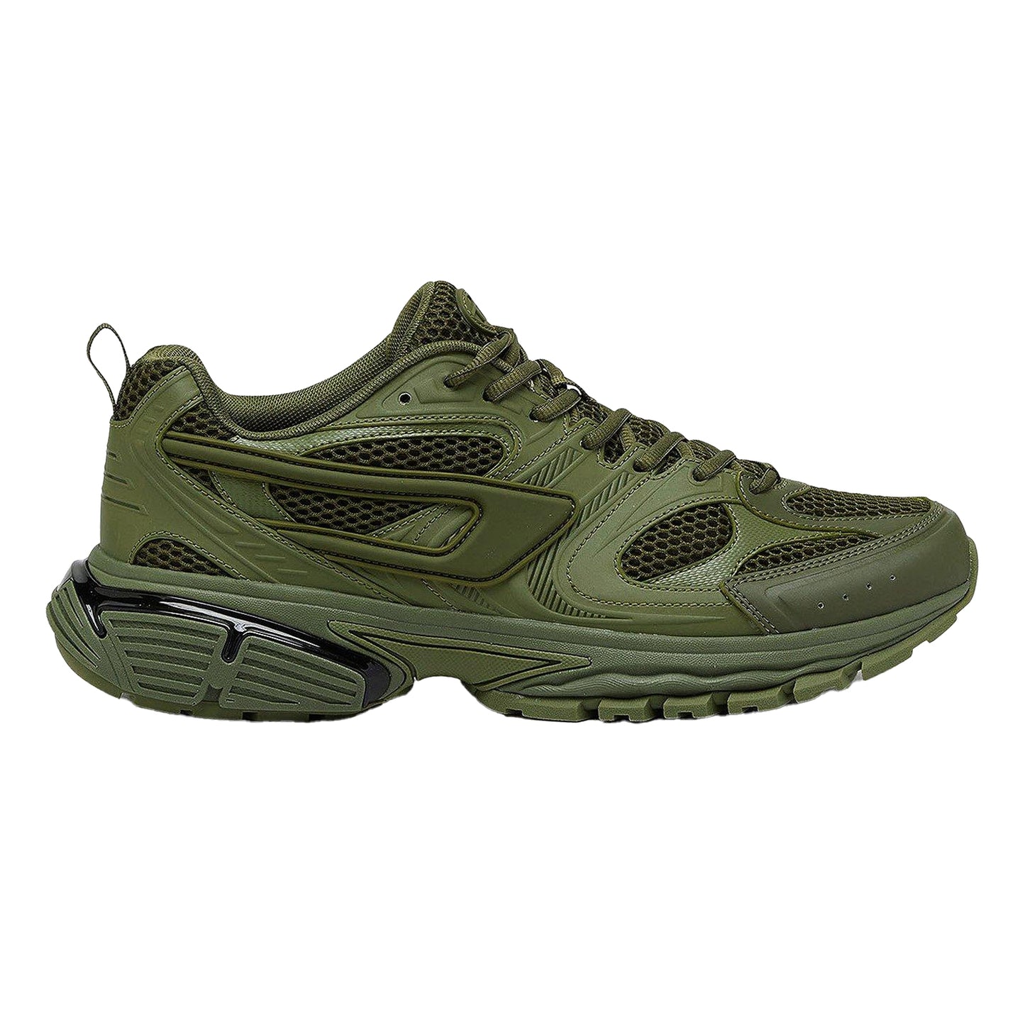 Lilypad Green - Front - Diesel Mens S-Serendipity Pro-X1 Athletic Mesh Chunky Sole Trainers