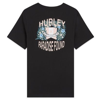 Black - Back - Hurley Mens Paradise Found T-Shirt