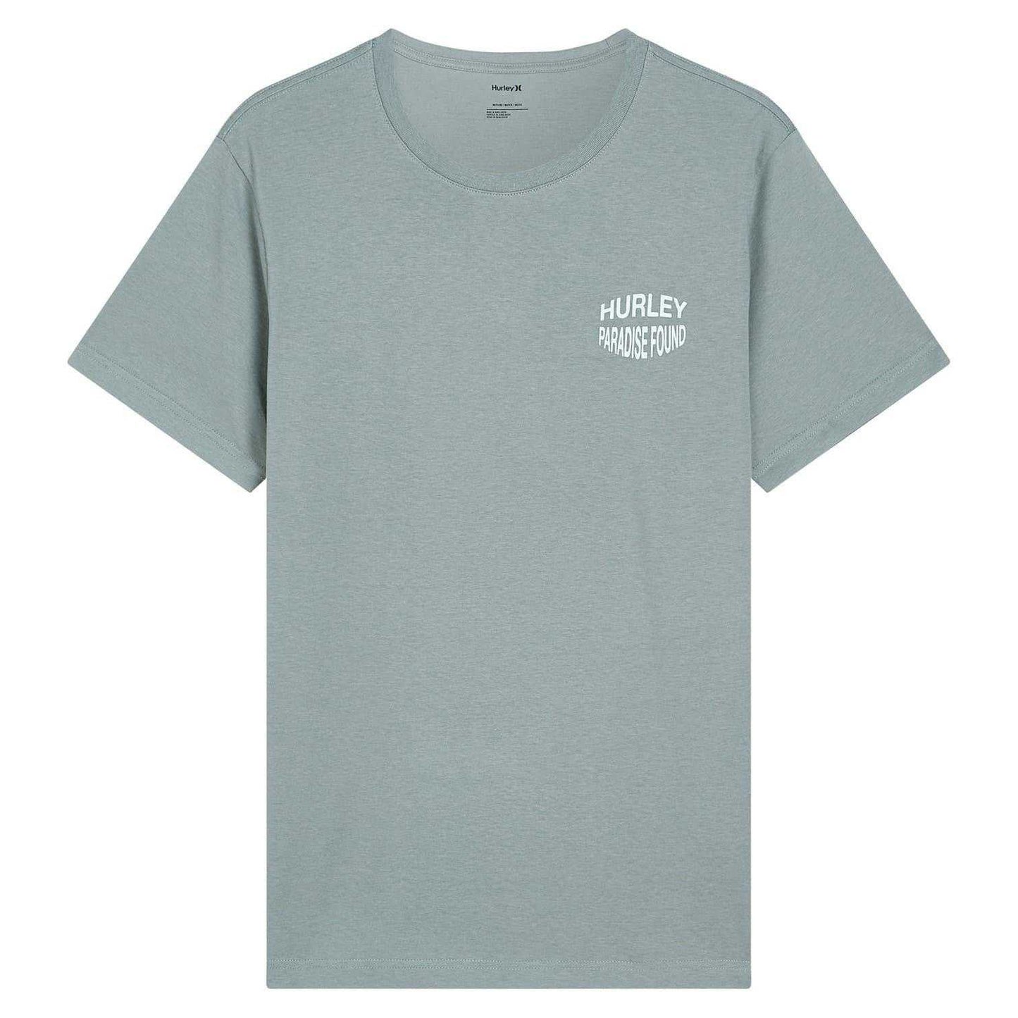 Grey-Blue - Front - Hurley Mens Paradise Found T-Shirt