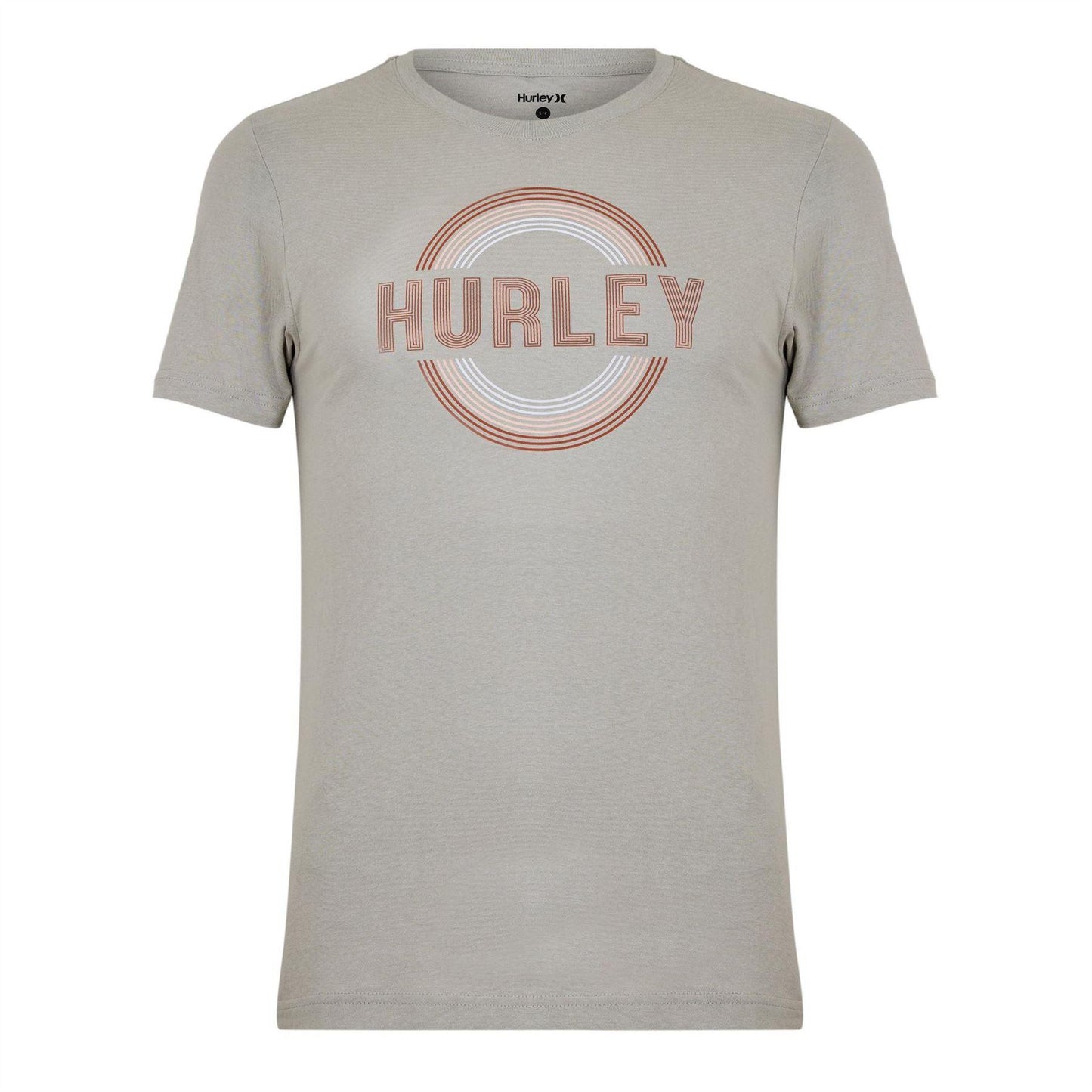 Cream - Front - Hurley Mens Big Logo T-Shirt