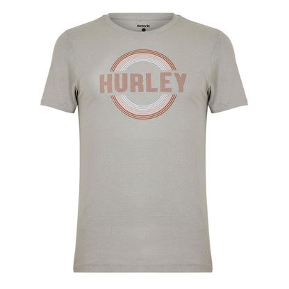 Cream - Front - Hurley Mens Big Logo T-Shirt