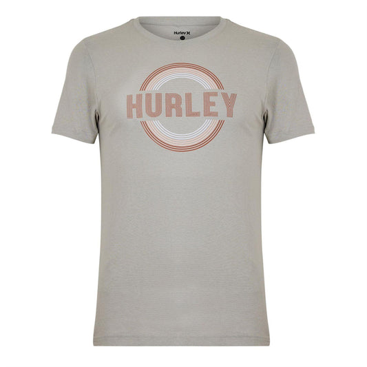 Cream - Front - Hurley Mens Big Logo T-Shirt
