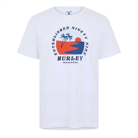 White - Front - Hurley Mens Beach T-Shirt