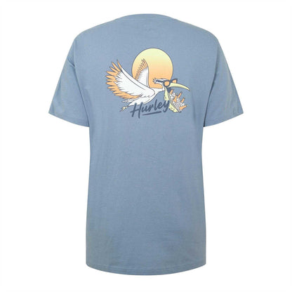 Blue - Back - Hurley Mens Beer Run T-Shirt