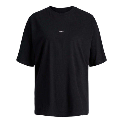 Black - Front - JJXX Womens-Ladies Logo Loose T-Shirt
