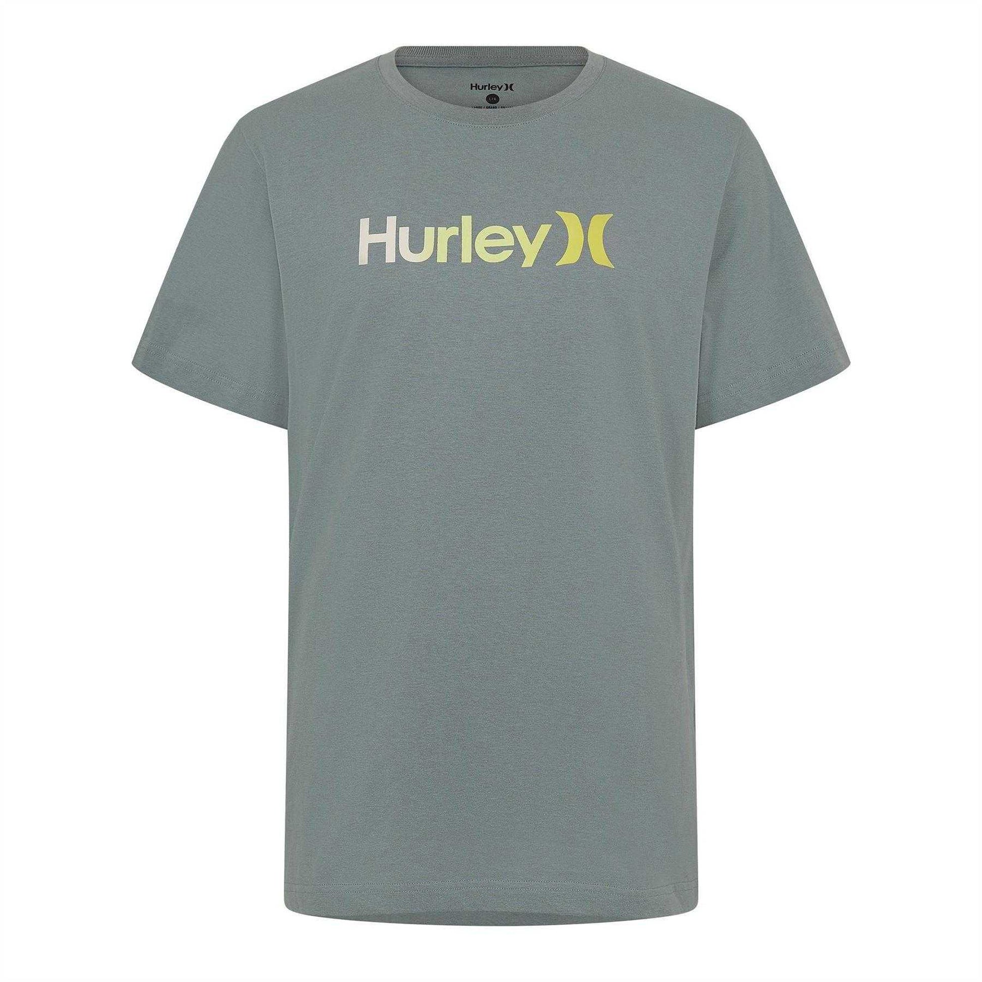 Grey - Front - Hurley Mens Big Logo T-Shirt