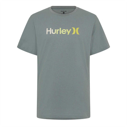Grey - Front - Hurley Mens Big Logo T-Shirt
