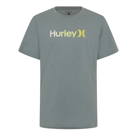 Grey - Front - Hurley Mens Big Logo T-Shirt