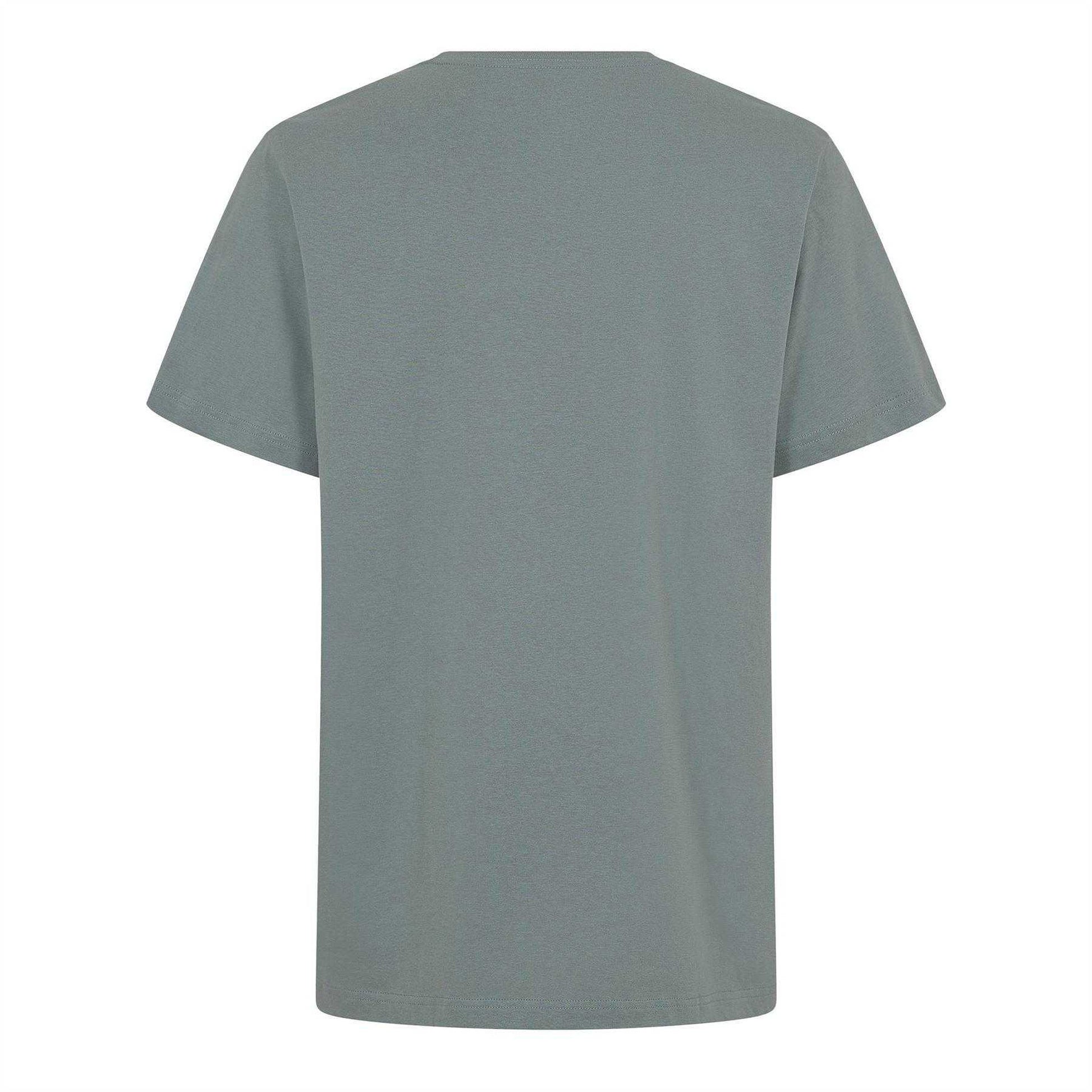 Grey - Back - Hurley Mens Big Logo T-Shirt