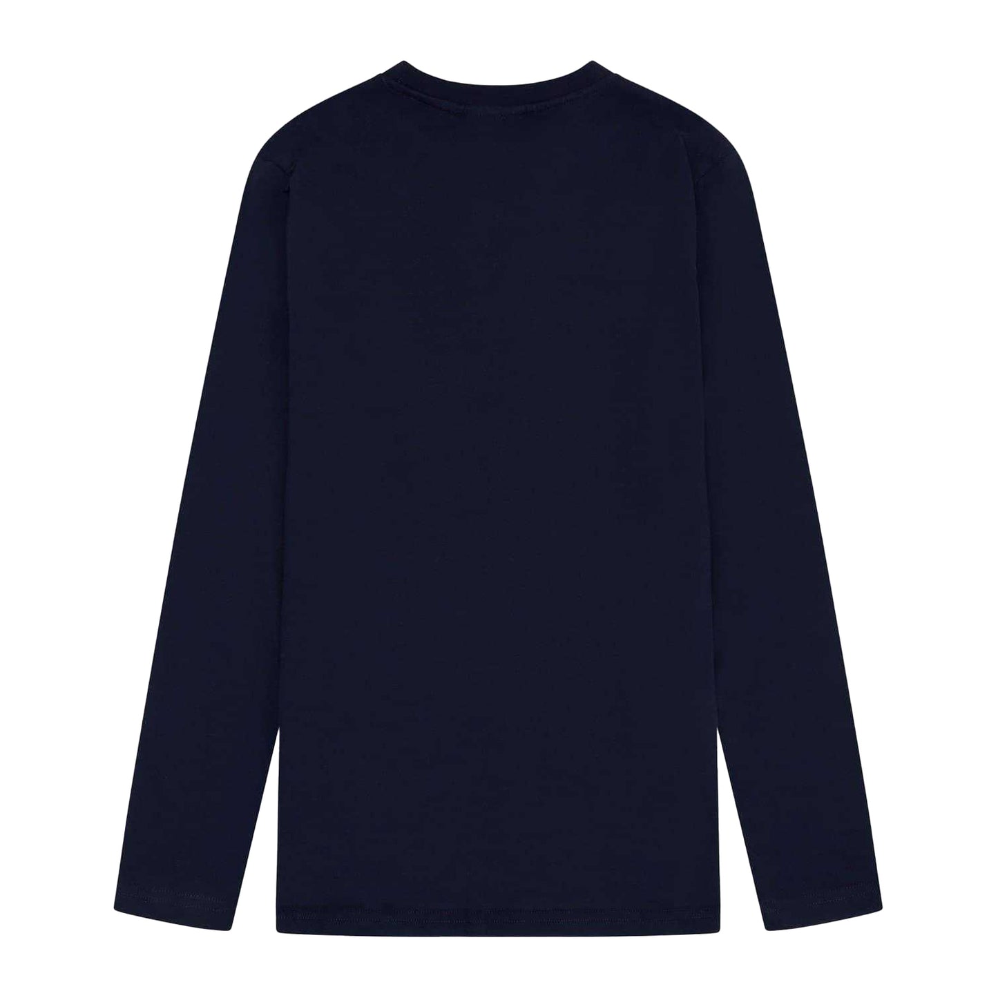 Navy - Back - Fenchurch Mens Oval Logo Regular Long-Sleeved T-Shirt