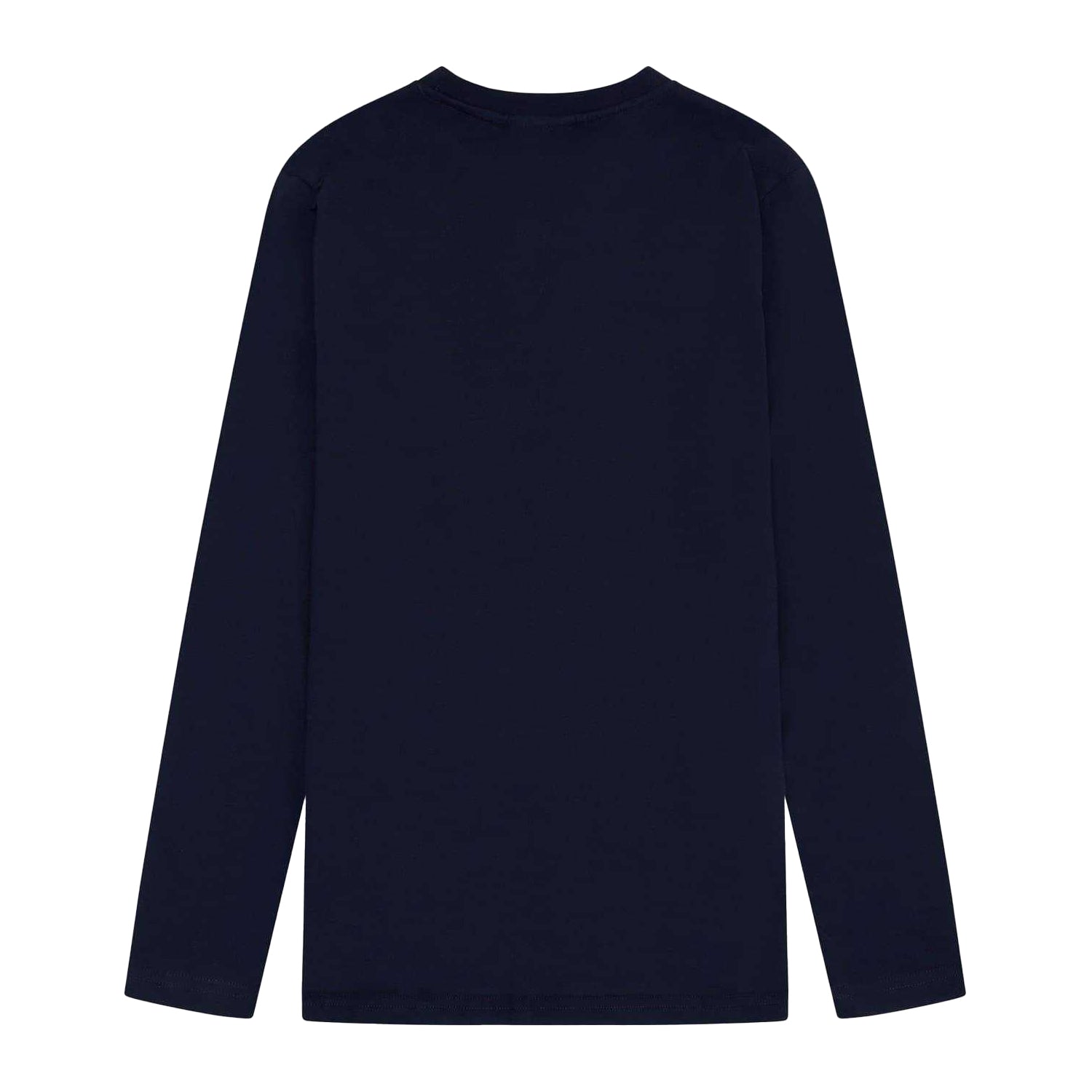 Navy - Back - Fenchurch Mens Oval Logo Regular Long-Sleeved T-Shirt