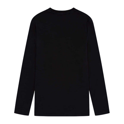 Black - Back - Fenchurch Mens Billings Long-Sleeved T-Shirt