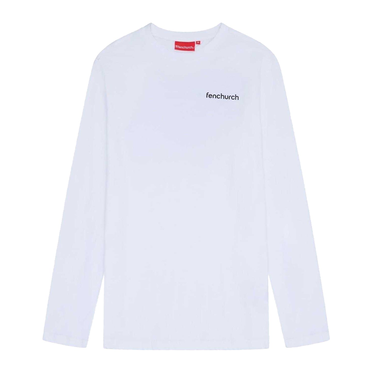 White - Front - Fenchurch Mens Spencer Long-Sleeved T-Shirt