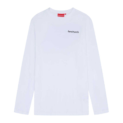 White - Front - Fenchurch Mens Spencer Long-Sleeved T-Shirt