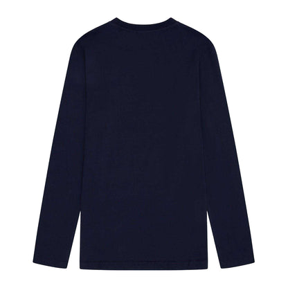 Navy - Back - Fenchurch Mens Wentworth Big Logo T-Shirt