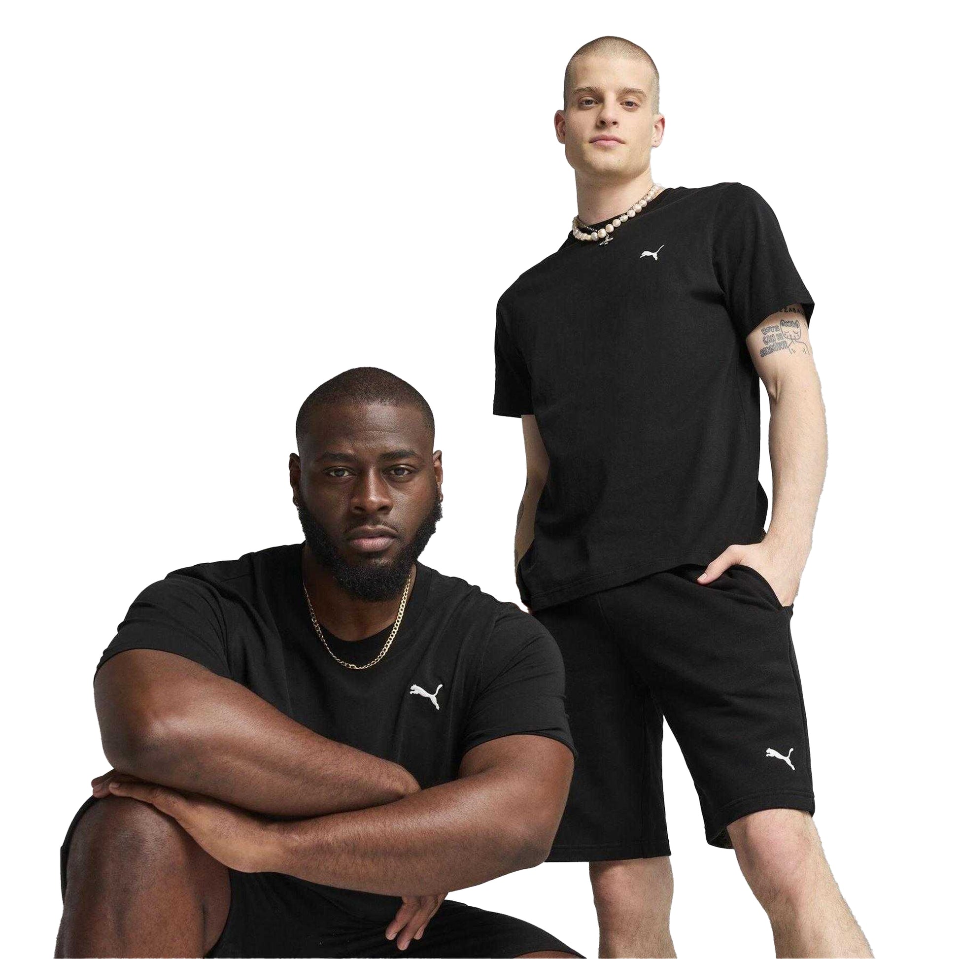 Puma Black - Side - Puma Mens Small Logo Regular T-Shirt