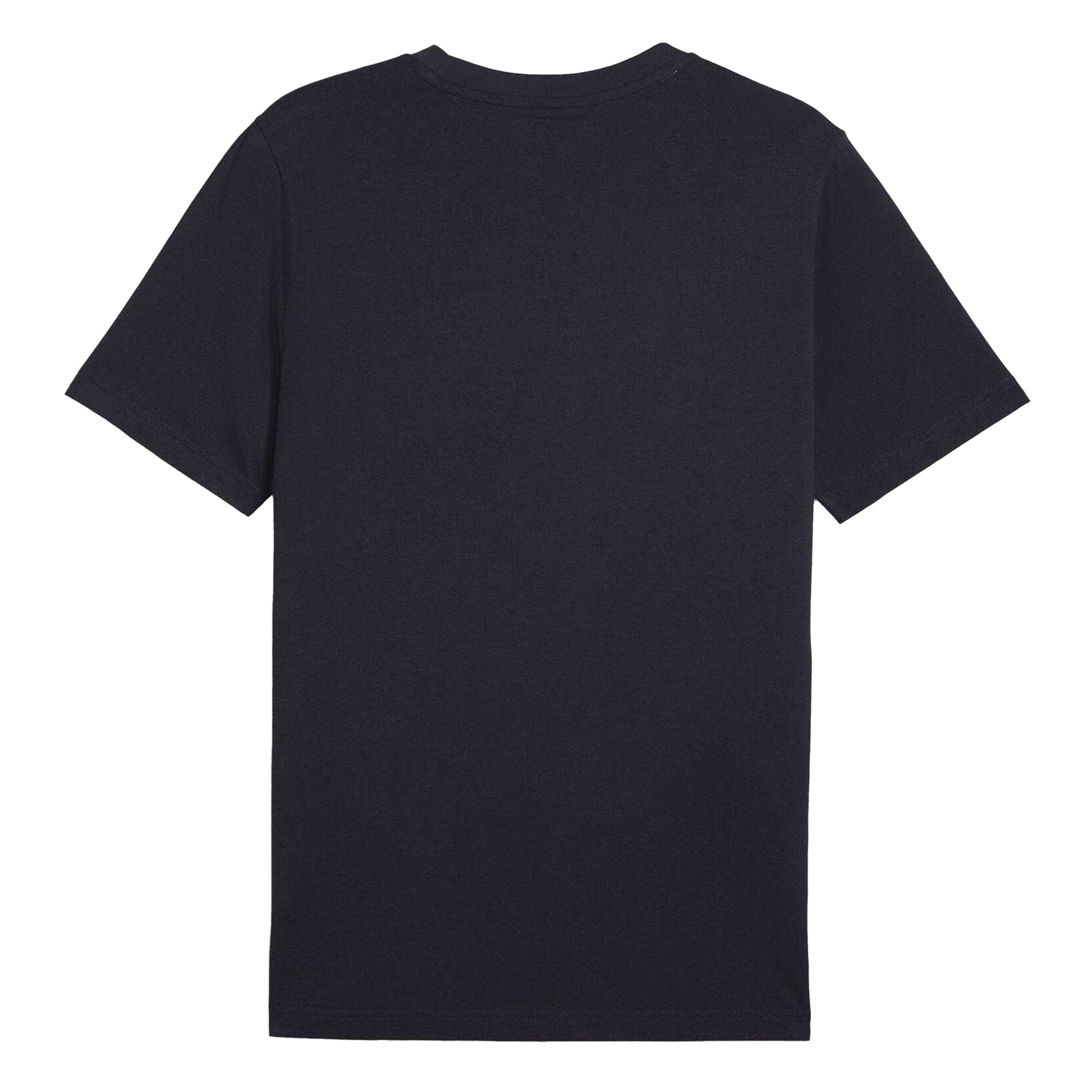 Navy - Side - Puma Mens Small Logo Regular T-Shirt