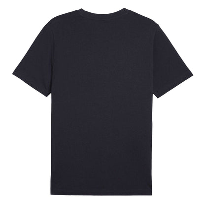 Navy - Side - Puma Mens Small Logo Regular T-Shirt