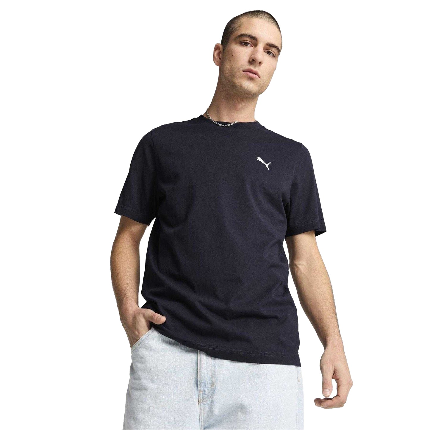 Navy - Lifestyle - Puma Mens Small Logo Regular T-Shirt