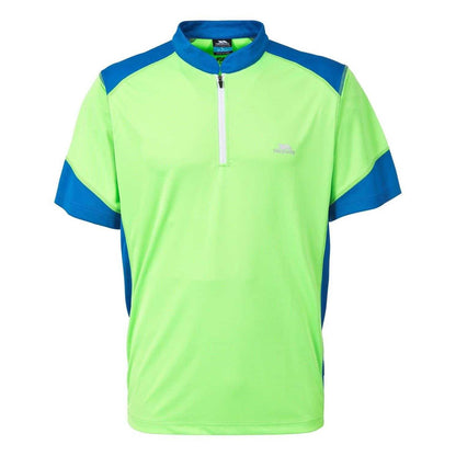 Green Gecko - Front - Trespass Mens Dudley Cycling Jersey