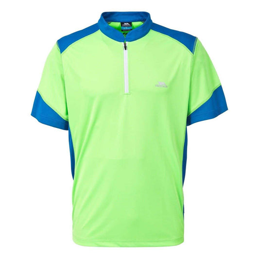 Green Gecko - Front - Trespass Mens Dudley Cycling Jersey