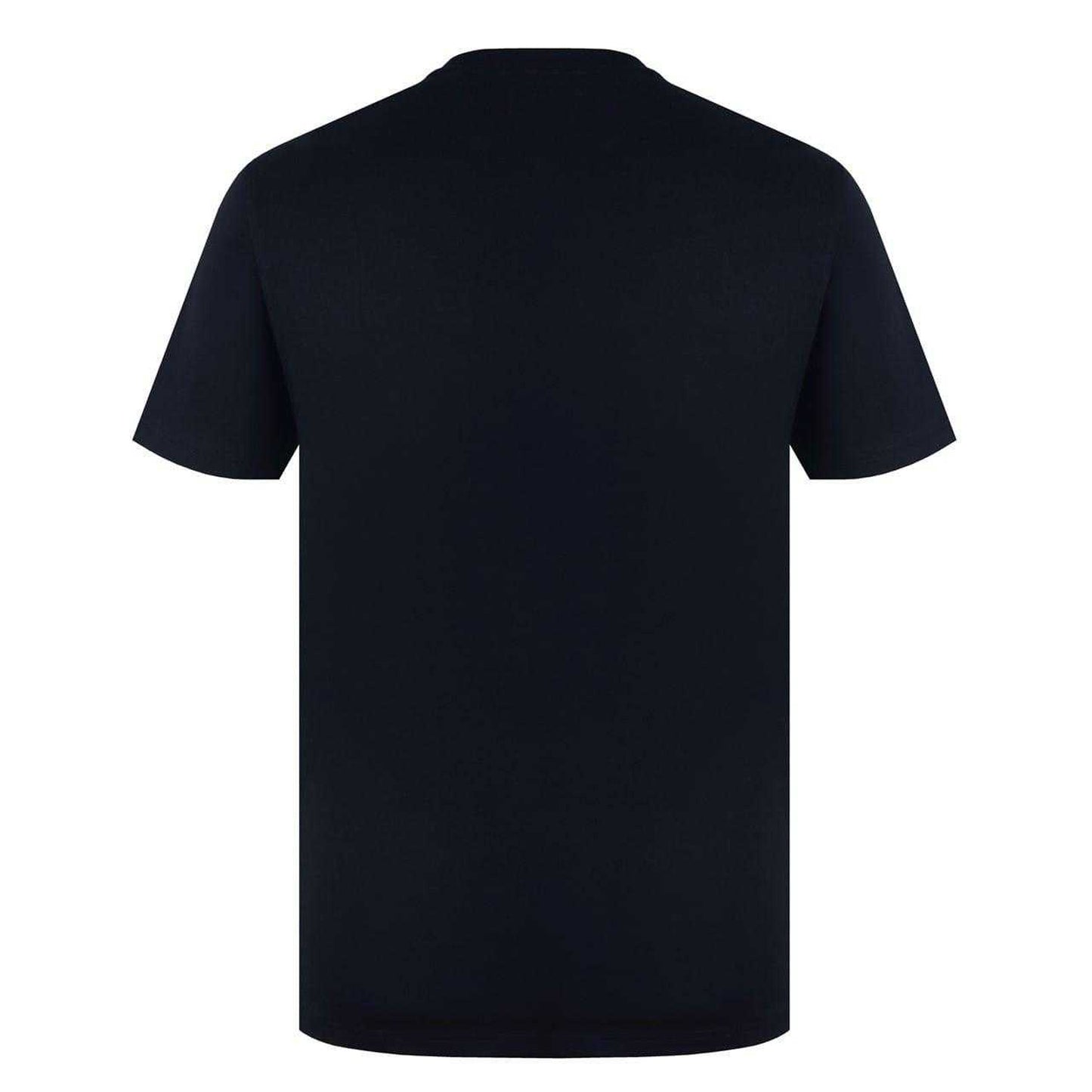 Black - Back - Lee Cooper Mens Essentials Small Logo Crew Neck T-Shirt