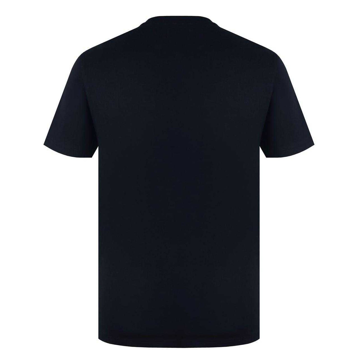Black - Back - Lee Cooper Mens Essentials Small Logo Crew Neck T-Shirt