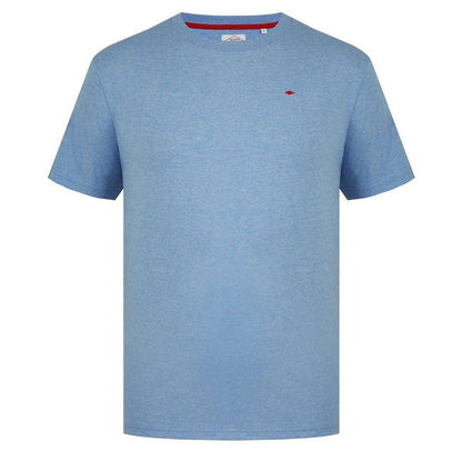 Sky Blue - Front - Lee Cooper Mens Essentials Small Logo Crew Neck T-Shirt