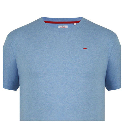 Sky Blue - Lifestyle - Lee Cooper Mens Essentials Small Logo Crew Neck T-Shirt