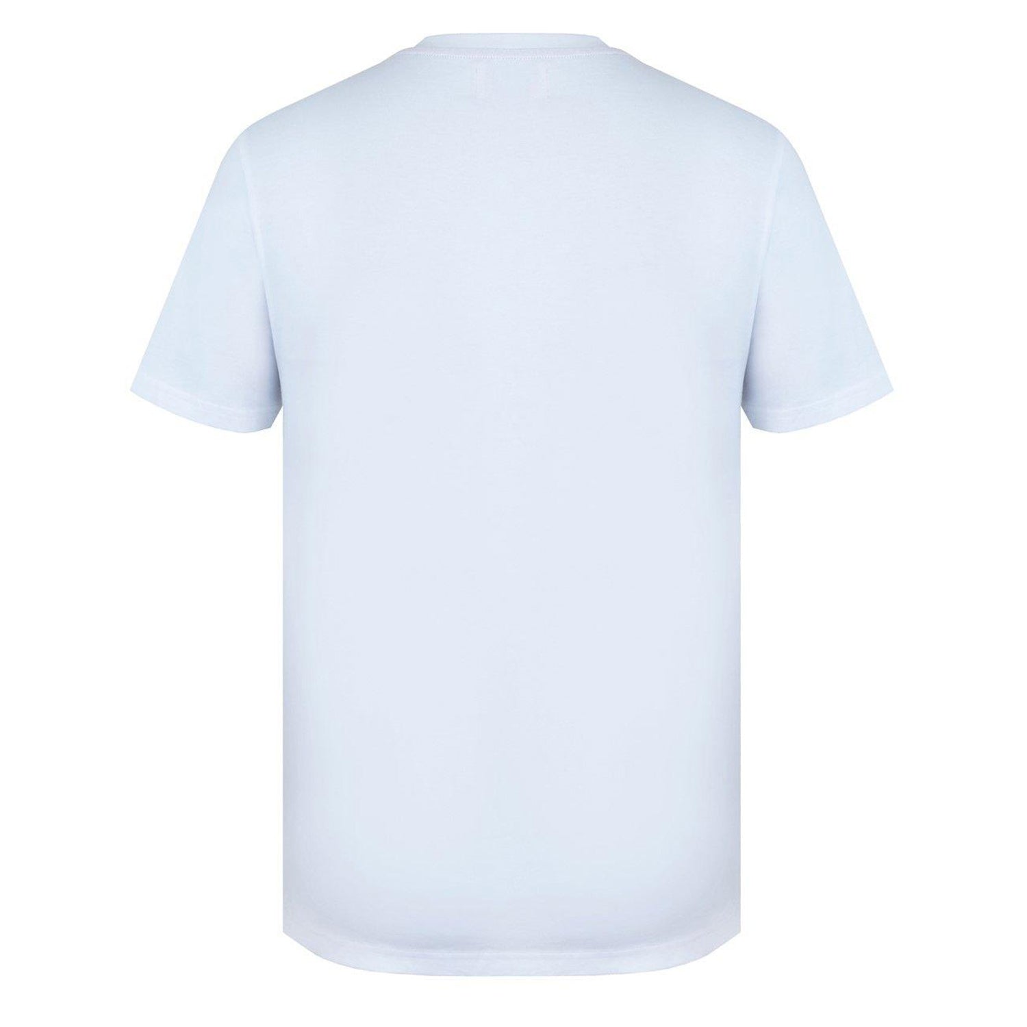 White - Back - Lee Cooper Mens Essentials Small Logo Crew Neck T-Shirt