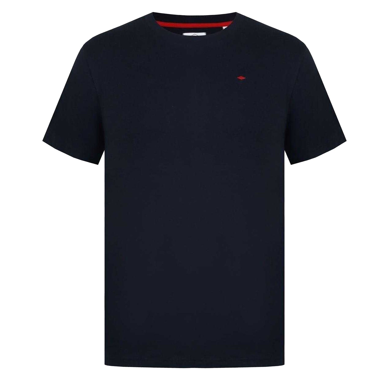 Black - Front - Lee Cooper Mens Essentials Small Logo Crew Neck T-Shirt
